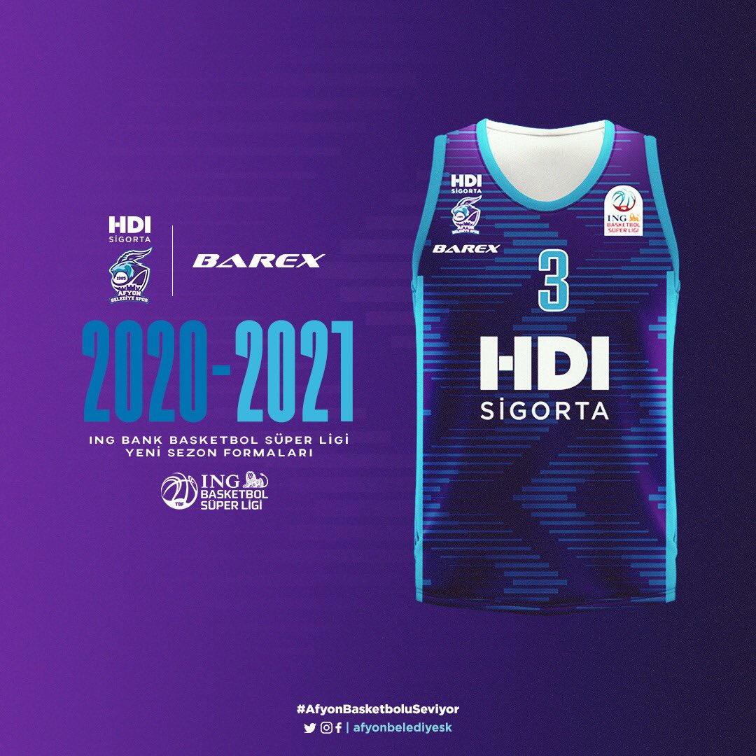 PanenkaSport's tweet photo. HDI Sigorta Afyon Belediye Basketbol takımı, 2020-21 sezonunda giyeceği formaları tanıttı.
#AfyonBelediyespor × #Barex https://t.co/k1MVgBLfyv