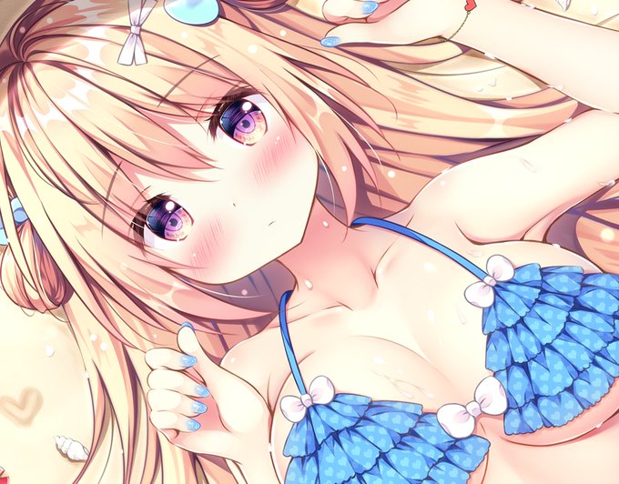 げっちゅ屋さまのイラストコラム更新されました! 今回は水着もなちゃんです🌴 →https://t.co/V1deZzjxhv 