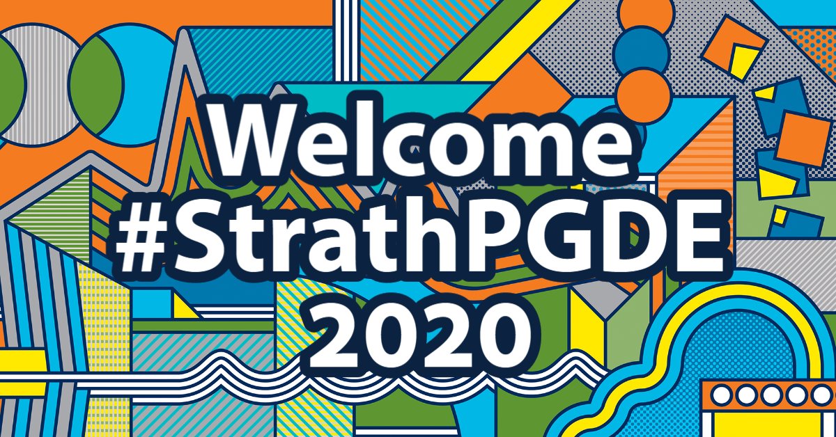 👋Today is the day! We're so excited to welcome our shiny new #StrathPGDE students! You're going to have an amazing #StrathLife over the next year! 🧡