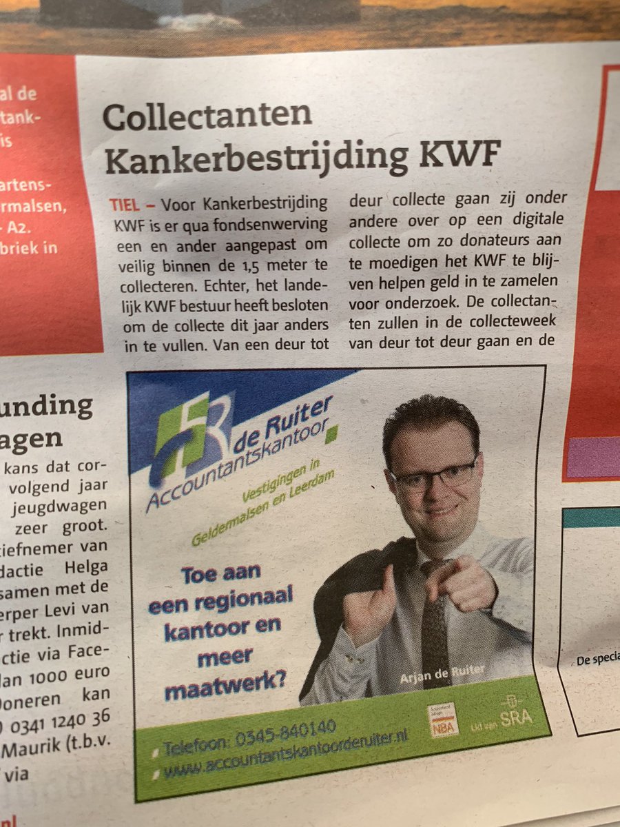 schaikk's tweet photo. @Zakengids misschien de advertentie voortaan toch net ietsje kleiner? Dan past het hele artikel 😉 https://t.co/bLhnbXEMLr
