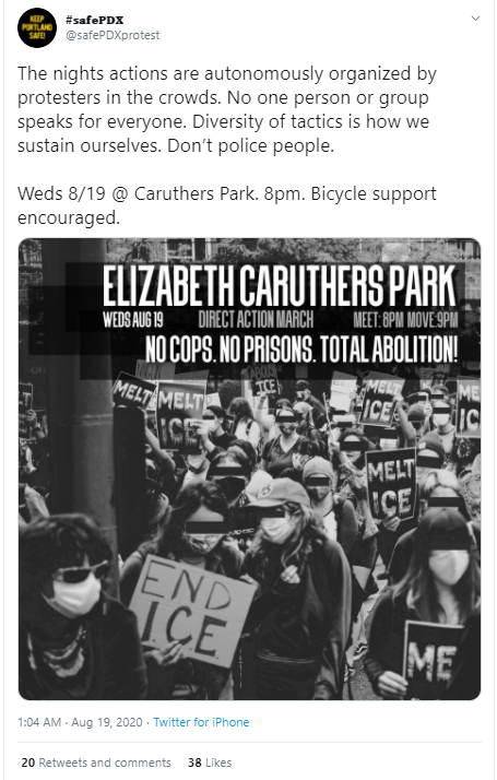 Looks like somebody's decided to try to take  #PortlandRiots to the ICE facility Wednesday night(& no, I don't know why  @googlemaps has it listed as "Imagrations & Customs Enforcement")