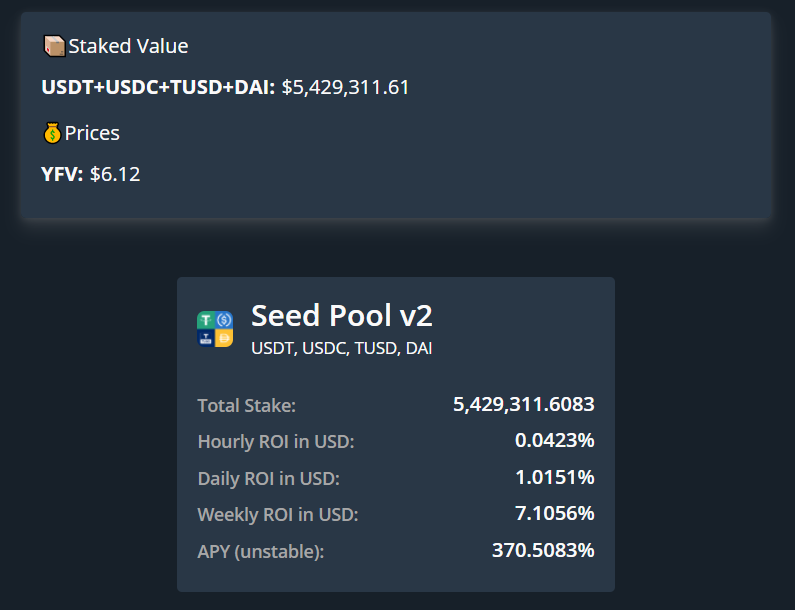 value_defi's tweet photo. The only Yield Farming has Stablecoin Pool
Check out at https://t.co/VejErkhov1 https://t.co/El9T0TjqJf
