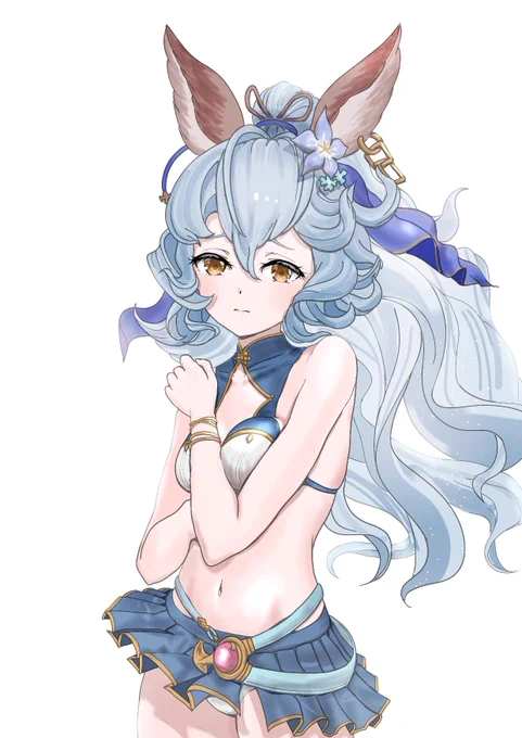 な、なんだ団長…そんなに見られるとさすがに私でも照れる

#グラブル
#水着フェリ 