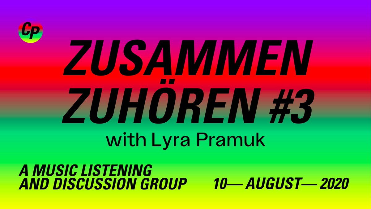 Here is the Playlist of Zusammen Zuhören #3 with @lyra_pramuk . A collaborative playlist, with each of these songs brought by a participant in the group, as it matters to them in some way. Discover and enjoy: collectivepractices.acudmachtneu.de/2020/07/26/zus…