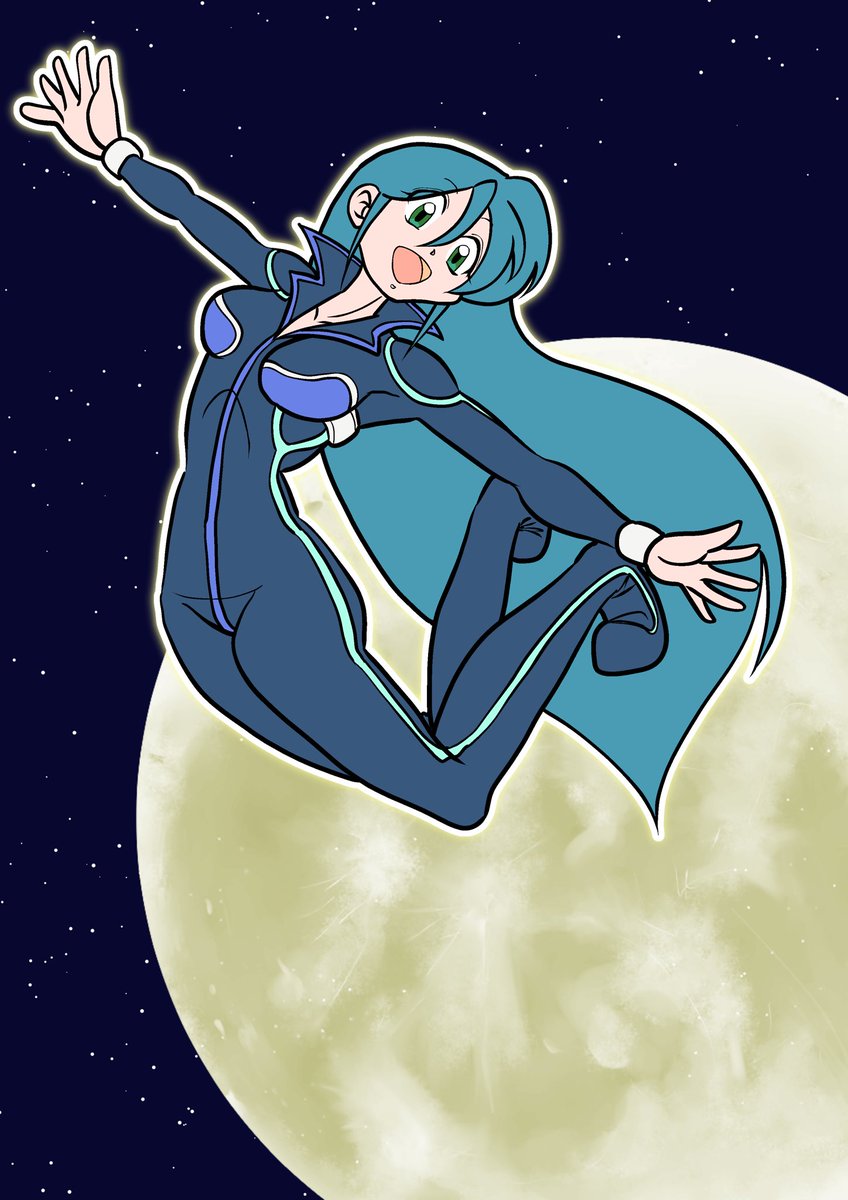 「今日の夜のお絵描き
自分史上
一番好きな感じに
描けたかも♪ 」|Oya♪のイラスト