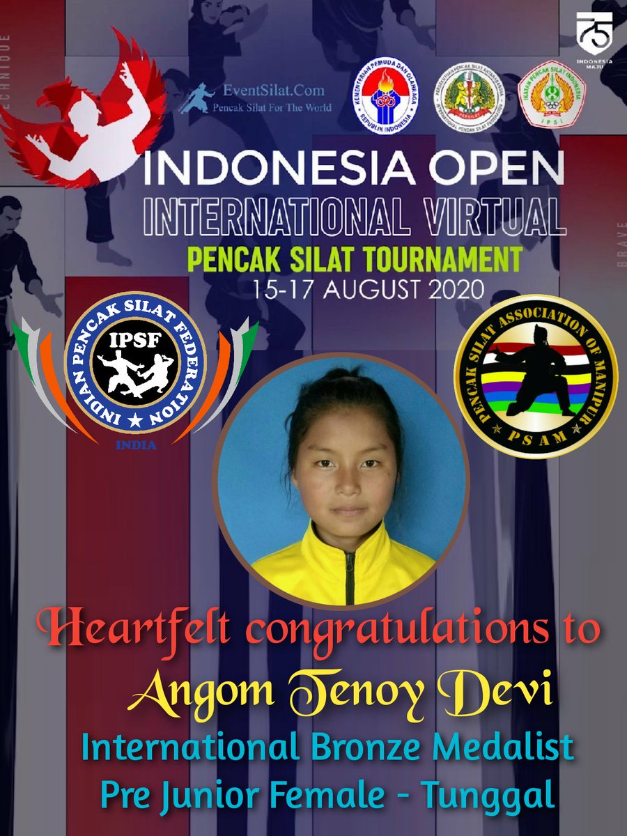 ManipurSilat's tweet photo. Congratulations and best wishes for your next adventure. 💐💐💐💐💐 @KirenRijiju @Media_SAI @Silatindia @Media_SAI @Silatindia @Media_SAI @IndiaSports https://t.co/2qbAeswspR