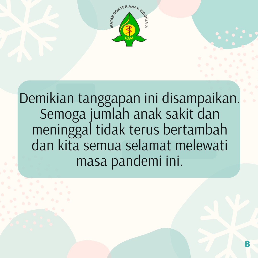 idai_tweets's tweet photo. Simak Tanggapan Ikatan Dokter Anak Indonesia Terkait Pembukaan Sekolah Untuk Pembelajaran Tatap Muka, dalam infografis berikut.(2)
#COVID19
#PJJ
#PembukaanSekolah
#PembelajaranTatapMuka
#IDAIStatement https://t.co/ZQU9W5fkog