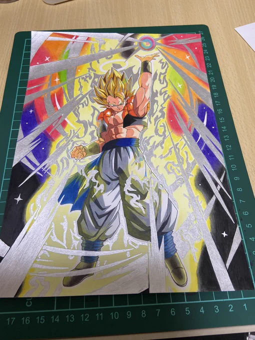 SDBHより、
ゴジータを模写しました!!

背景は自分なりの塗り方になってます?

#模写 