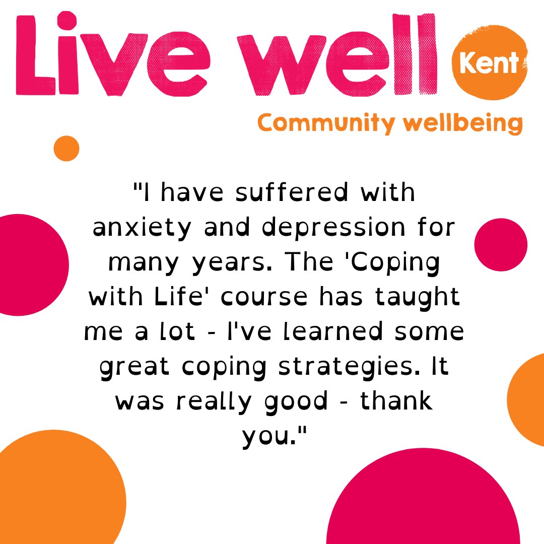 shawtrustwell's tweet photo. The feedback today comes from a #LiveWellKent client who recently participated in our online #CopingWithLife course. Let your Navigator know if you'd like to try it yourself! ⭐
#ShawTrust #ShawTrustWellbeing #MentalHealth #Wellbeing #HealthAndWellbeing #Mindfulness #HereForYou https://t.co/tFUnVpyVC3
