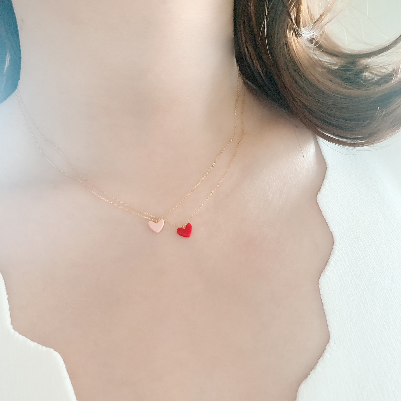 まる様専用】ahkah blanc ティランハートネックレス AHKAH】5万円以内