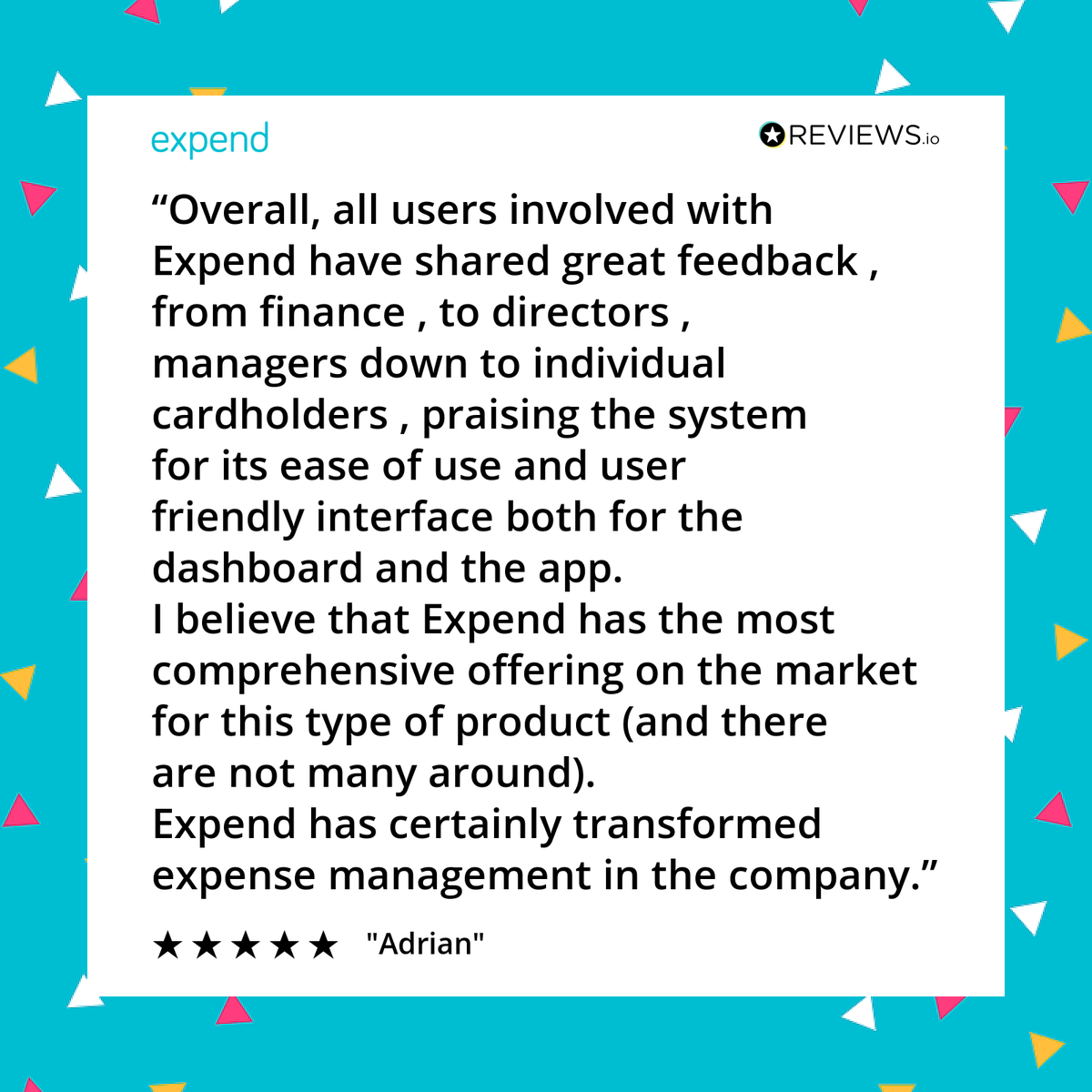 expend's tweet photo. We strive to deliver #excellentservice and a well-rounded product to every one of our #Expend users, so when we receive such great #feedback from all levels within a team - from Directors to cardholders - there are (virtual) high fives all around!
Well done team 🙏 🤩 #expenses https://t.co/KHCiIDJgH0