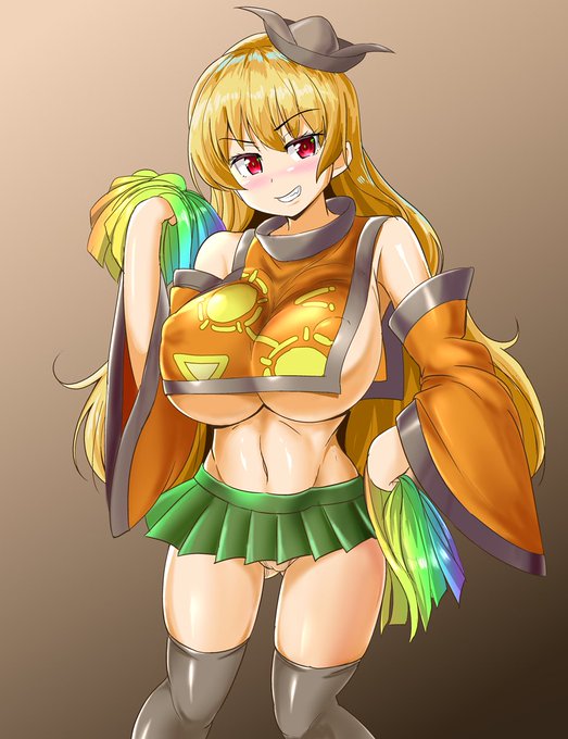 摩多羅隠岐奈 チアコスのリクエストもらいました!自分から応援していくのか… 