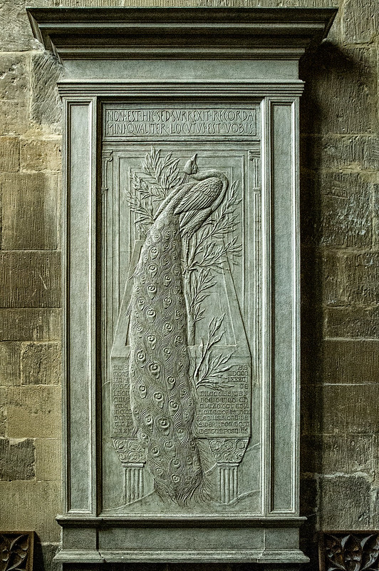 Today's  #ArtsandCrafts  #Cotswolds(very ish)  #churches is Mells in Somerset, home of the Horners. Frances Horner had known Edward Burne-Jones since she was a child. First, then, is the memorial to her friend and EBJ's, Laura Lyttelton, by EBJ, 1886. Image: David Nicholls