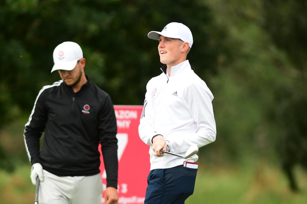 EnglandGolf's tweet photo. Brabazon Trophy: 🏆On a charge....defending champion @benboschmidt and Scotland's Andrew Ni (both pictured) are -3 for the day 🔥. Ireland's Mark Power also -3 for his round and leads at -6. 🇮🇪 Live scoring: https://t.co/ZPbJngFBzQ https://t.co/2DNrEaMXh9