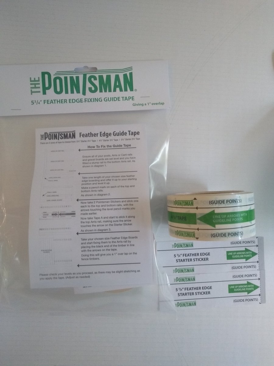The_Pointsman's tweet photo. The pointsman new product, feather edge fixing guide tape https://t.co/hmlWUKzNbP