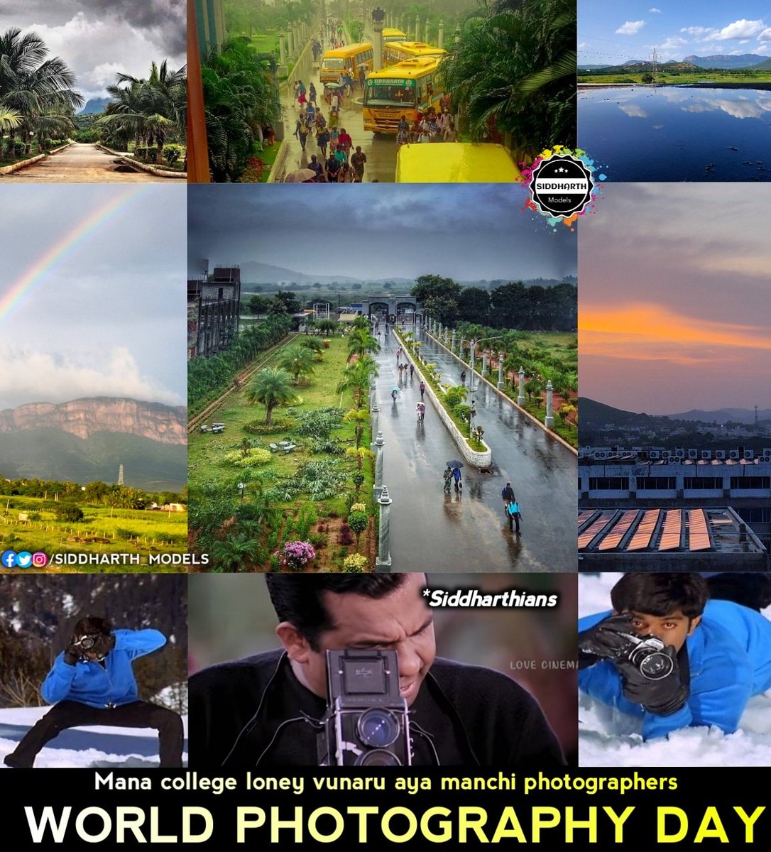 ModelsSiddharth's tweet photo. World Photography day!!
.
.
.
.
#worldphotography #photography #lovephotography #siddharthacollege #sistk #sietk #btech #engineering #btechlife #engineerslife #telugumemes #btechmemes #btechtrolls #cse #ece #eee #mech #civil #meme #memes #btechkastalu https://t.co/0inWclQIWU