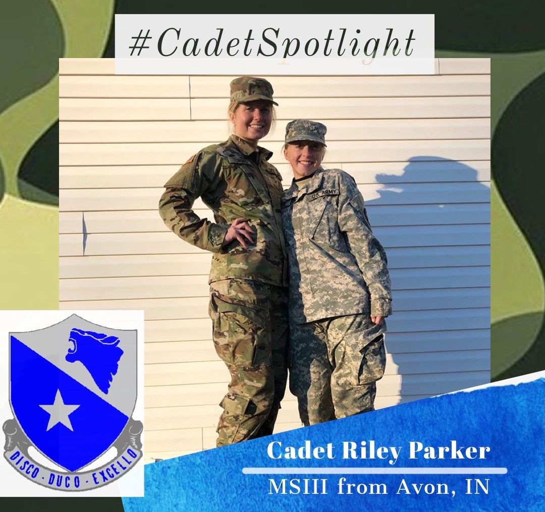 #WildcatWednesday #CadetSpotlight Meet Cadet Riley Parker, “I’m so lucky to be surrounded by such intelligent and motivated men and women to help me become the best Army officer I can be 💪🏼 Go Cats!” 🇺🇸  *pre-covid photo*