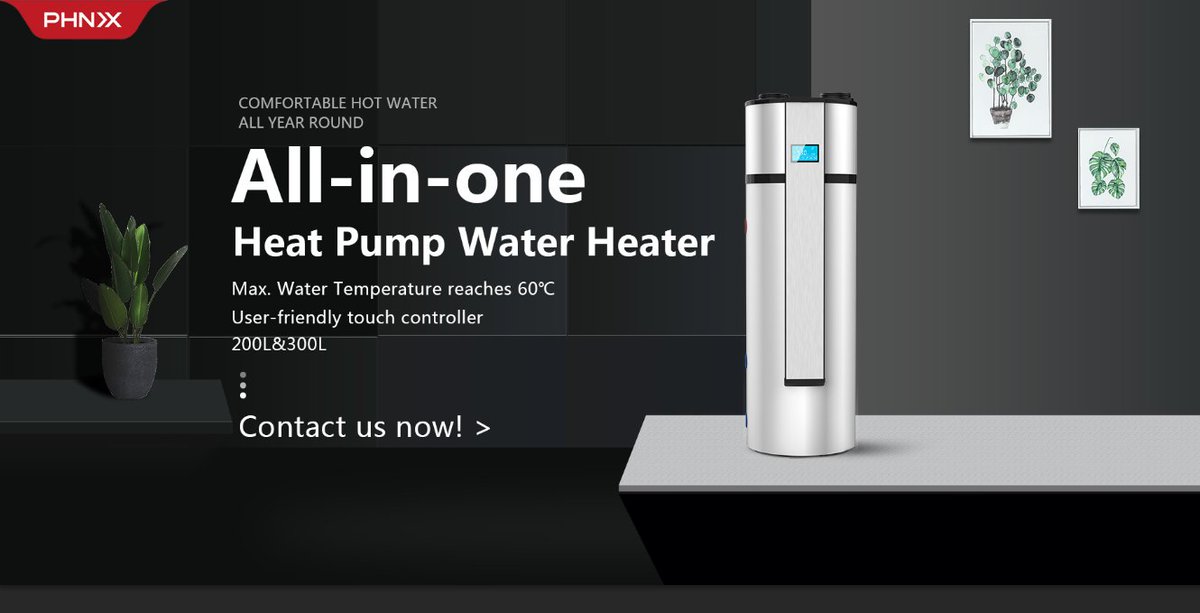 PHNIXEN's tweet image. PHNIX all-in-one heat pump water heater, the smart choice for water heating at your home!
Contact us now for more: phnix-e.com
#PHNIX #HeatPump