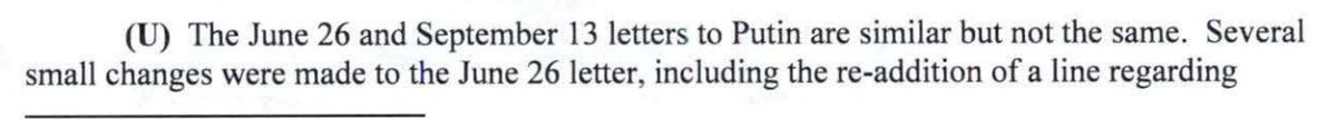 SSCI looked into Trump's invitation to Putin before Miss Universe. They found someone (he) reinserted a claim he'd make an extended visit to Russia and invitation to Putin. Paula Shugart said nothing like this had happened before.