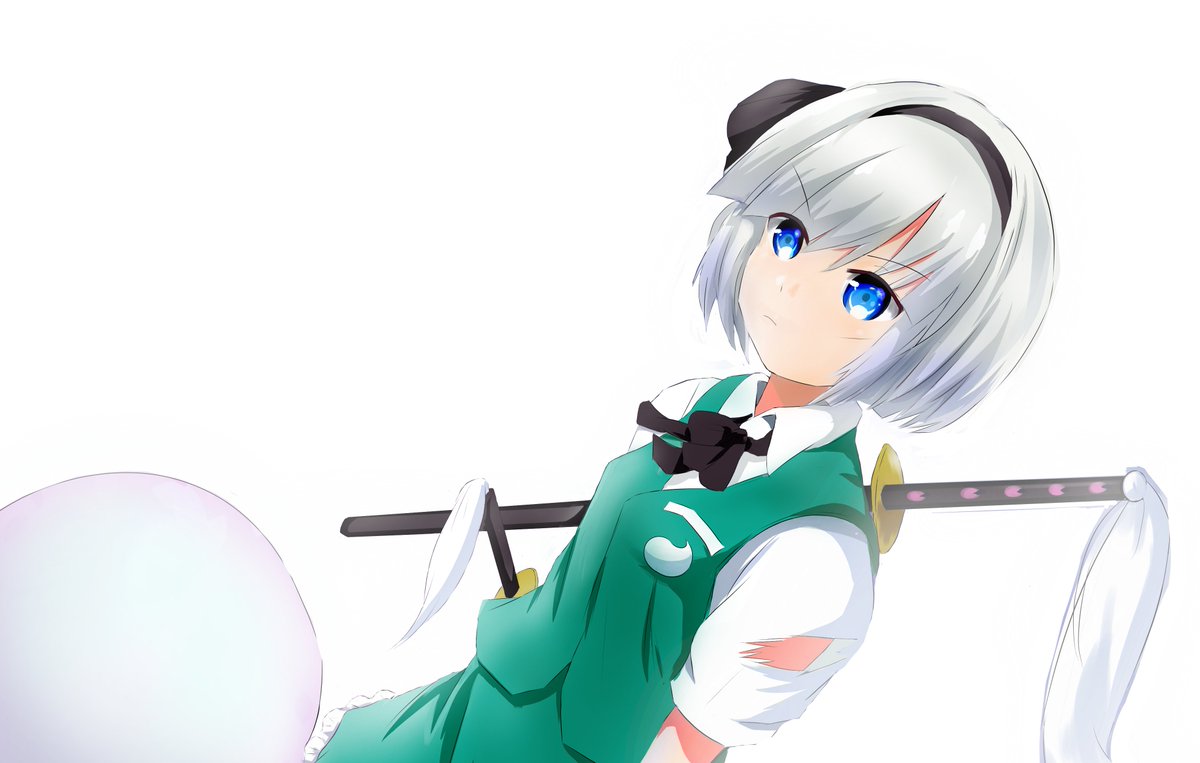 白田 忍 東方project 魂魄妖夢 かっこいい感じの妖夢描きました