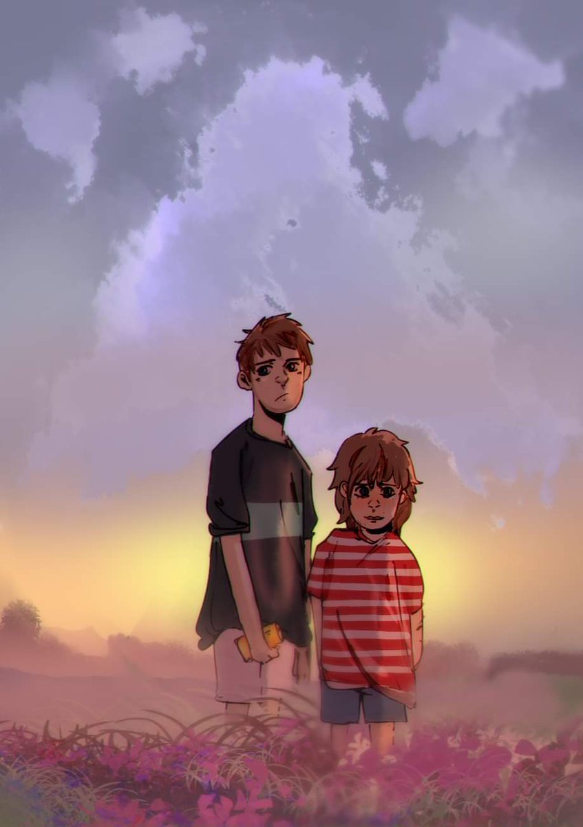 I'll start! My name is Laura and I like to draw/paint digitally. I mainly draw my own characters and backgrounds, with some fan art thrown in every now and again