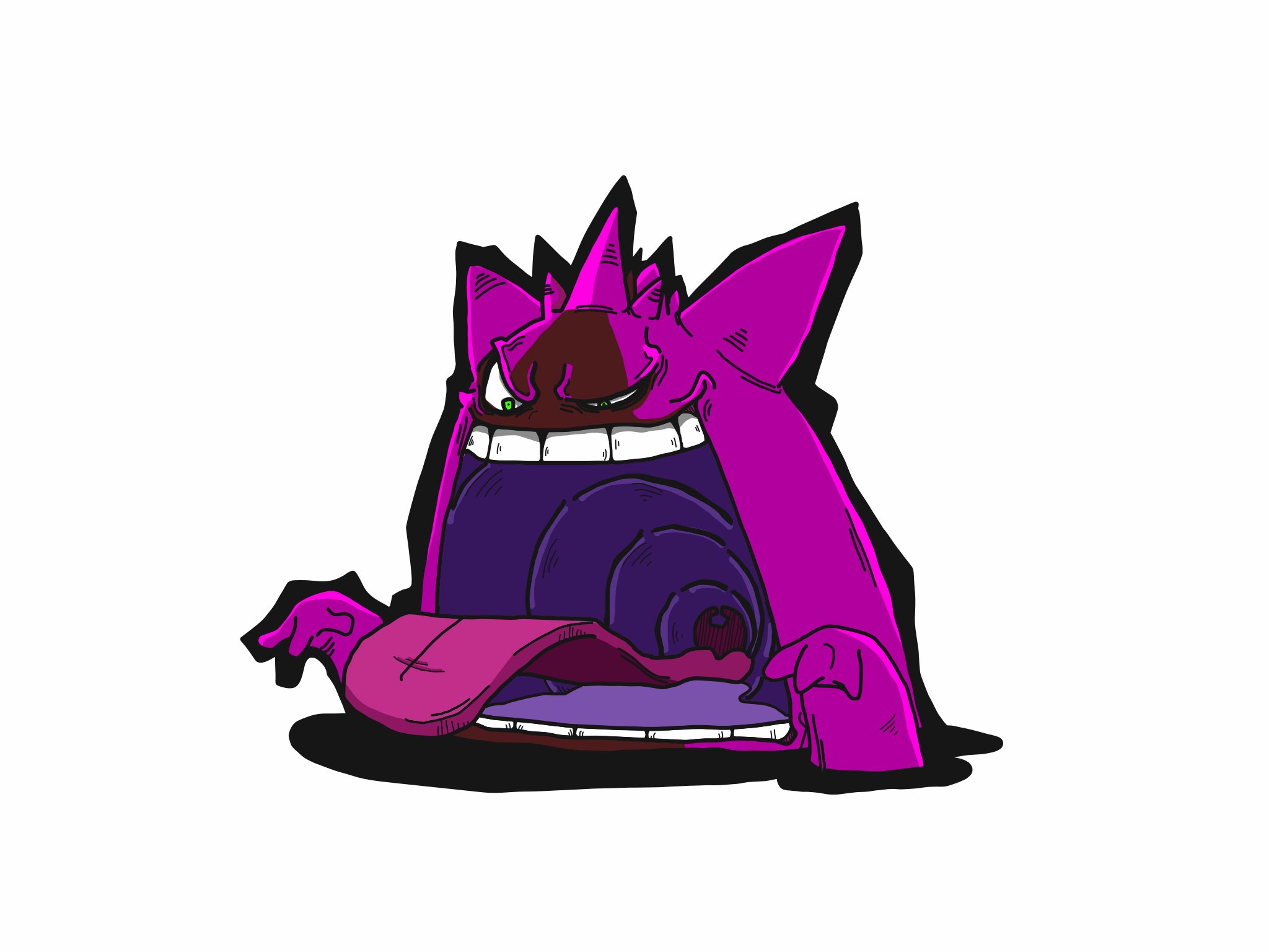 りくおう ゲンガー キョダイマックスの中で相当かっこいい ポケモン剣盾 ゲンガー キョダイマックスゲンガー ポケモンイラスト T Co Tm7mjv8odj Twitter