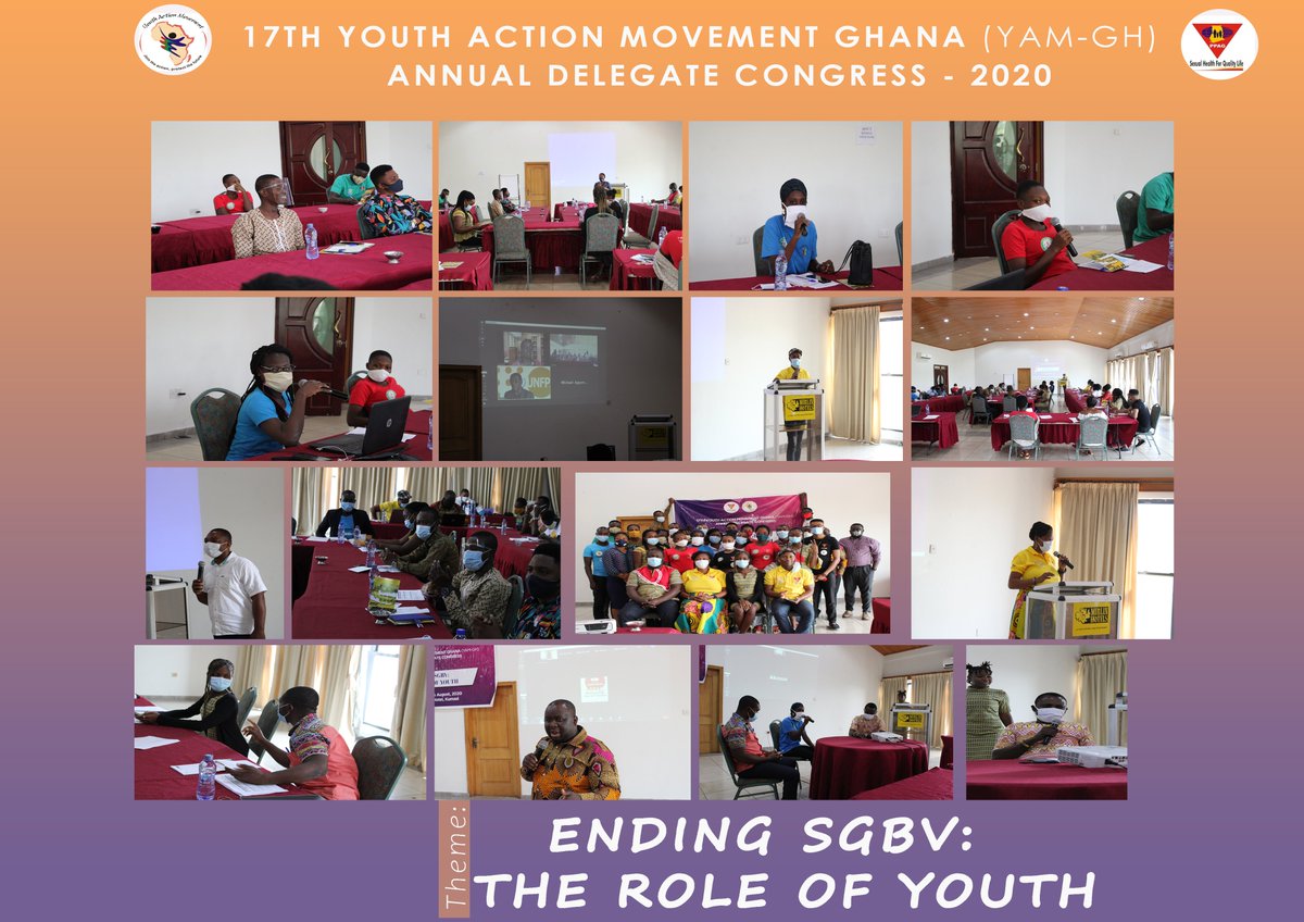 <a href="/YAMghana/">YouthActionMovement</a> held its 17th Annual Delegates Congress and the theme was ENDING #SGBV: THE ROLE OF YOUTH. 

Youth reps from various part of Ghana came together to discuss issues centered to the movement and their development at large. 
#Youth4GlobalAction 
#YouthDay