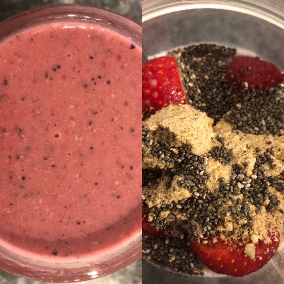 NatChefKOB's tweet photo. Smoothie time!!!😋🍓🍒🍌🍯🥛 #HealthyLiving #smoothie #fruit #yummy https://t.co/sEJFcTdVCQ