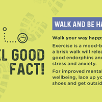 Make every day a #GreenMiles day. Time out in nature is evidence to help reduce #stress and walking helps #airquality too!