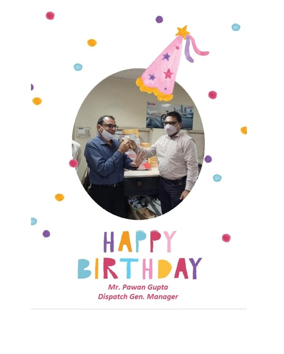 CyclesGang's tweet photo. S.K Bikes Team celebrating Birthday of Mr. Pawan Gupta (G.M. Dispatch).
We pray for his good health and prosperity.

#gangcycles #jointhegang #birthday #officialteam #skbikes #colleagues #officecolleagues✌️ https://t.co/yJstLZ4GlL