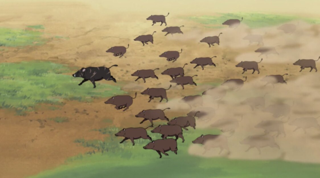 The name "Yamanaka" means "in the middle of mountains" or "in the mountain range", and Yamanaka Clan's customary prefix "Ino" is the short form for "Inoshishi" which means "Boar". It is known that wild boars are heavily associated in the mountain ranges of Japan.