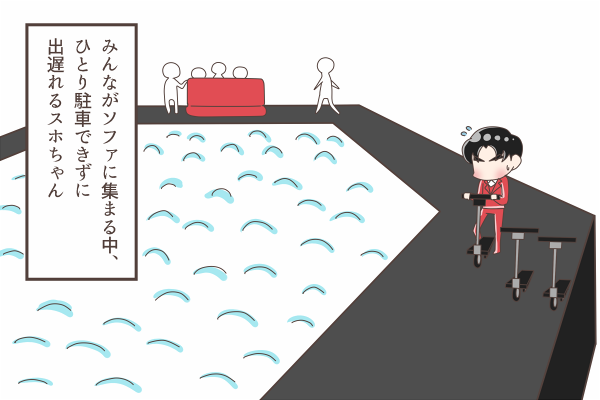去年の福岡コンでは不安定な走りを見せたスホ選手でしたが、回を重ねるごとにスムーズに運転できるようになりました?
#Suho 