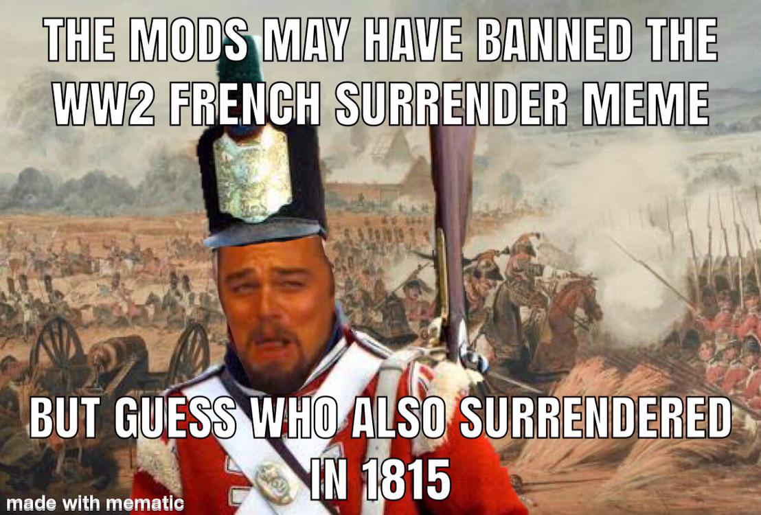 R Historymemes On Twitter Haha France Surrender Https T Co Wz3j1wqpd9.
