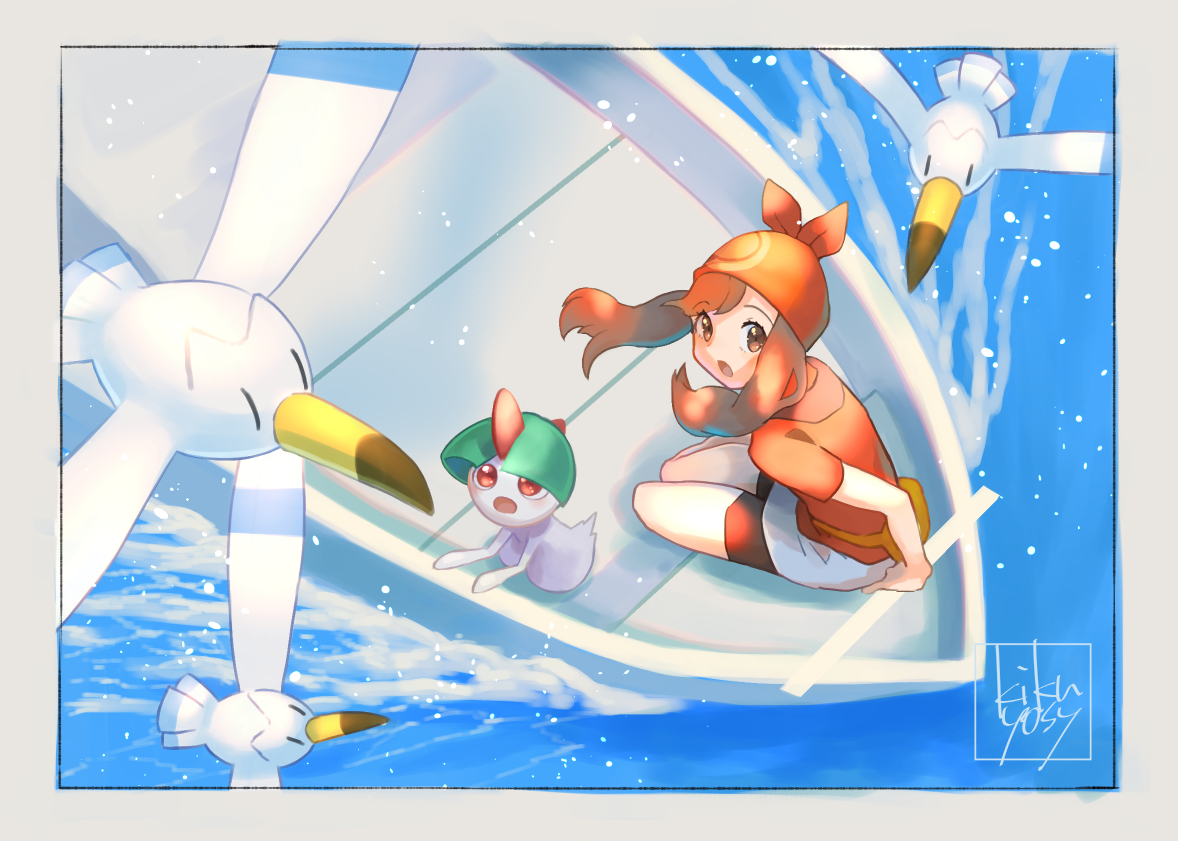 ハルカ(ポケモントレーナー) 「ムロへ 」|きくよし：kikuyosyのイラスト