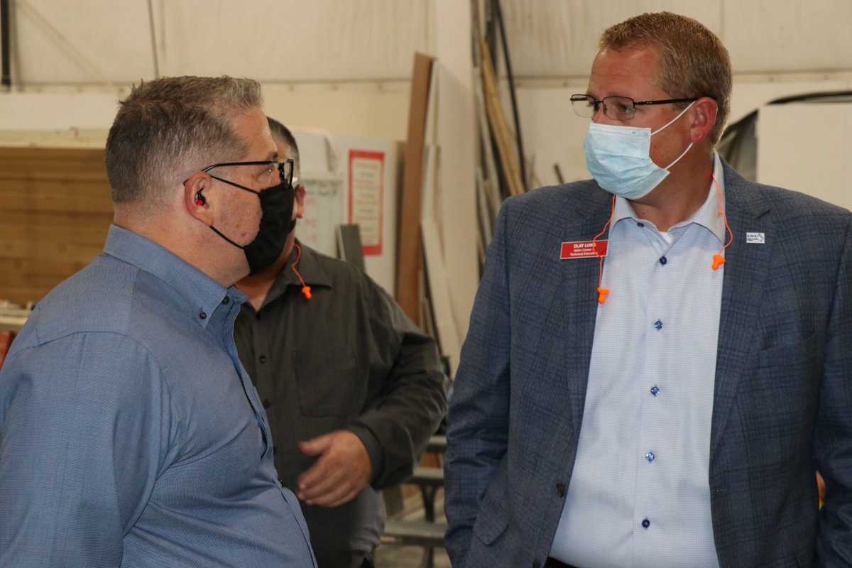 clayblong's tweet photo. Idaho's employers remain critical in preparing Idaho's youth and adults for high-skill, in-demand careers. Great to join members of the Idaho CTE Foundation and the City of Nampa, Idaho to tour Fleetwood Homes, Inc  and Rule Steel Tanks Inc to discuss their employment needs. https://t.co/W5unqScPYc