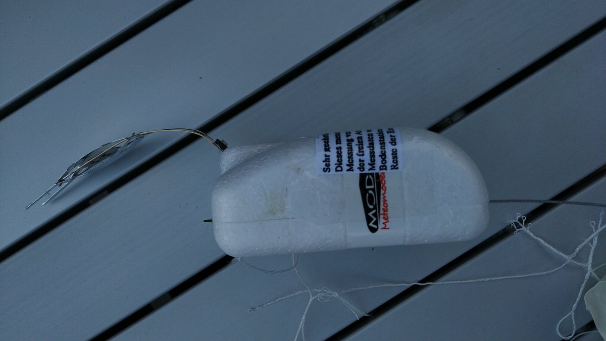 OE3JTB's tweet photo. First #Meteo #M20 #radiosonde recovered in #Austria https://t.co/1yjcHTnUtN