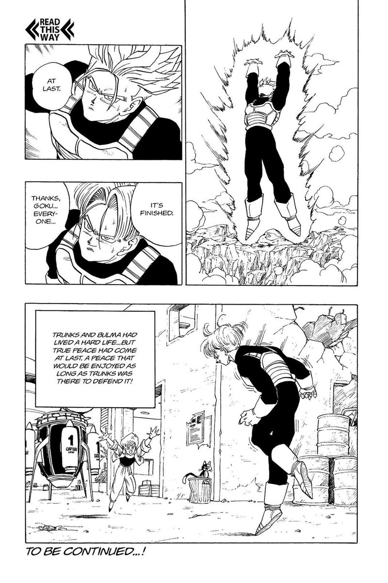 Hence why conflicts of both the future and present timelines are resolved by both Trunks and Gohan coming into their own, being the ones to make the difference and defeating Cell.