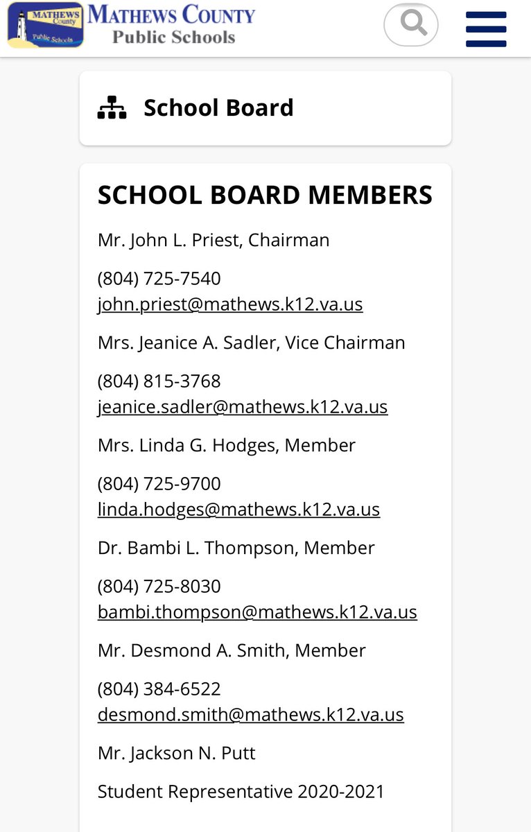 Here’s the contact info for all school board members. Here’s why this matters - next it could be your district. Next it could be your power being stripped in making decisions concerning your children.