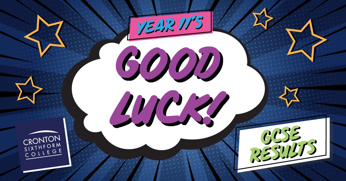 crontoncoll's tweet image. Year 11&apos;s: best of luck for your GCSE results! We look forward to seeing you at enrolment! Make sure you stick to your appointment time, come alone/with 1 other person &amp;amp; wear a face covering. Bring your enrolment letter, GCSE results &amp;amp; a pen. See you soon!
cronton.ac.uk/enrolment-2020/