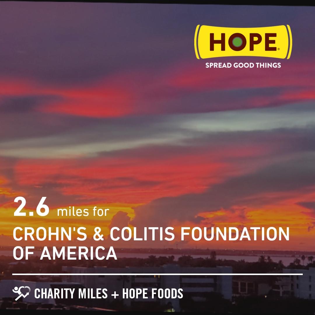 QDragonHD's tweet photo. 2.63 @CharityMiles for @CrohnsColitisFn. Thx @HopeHummus for sponsoring me! #SpreadHope
https://t.co/NUQC0NVkYC https://t.co/AIn66rfDf6