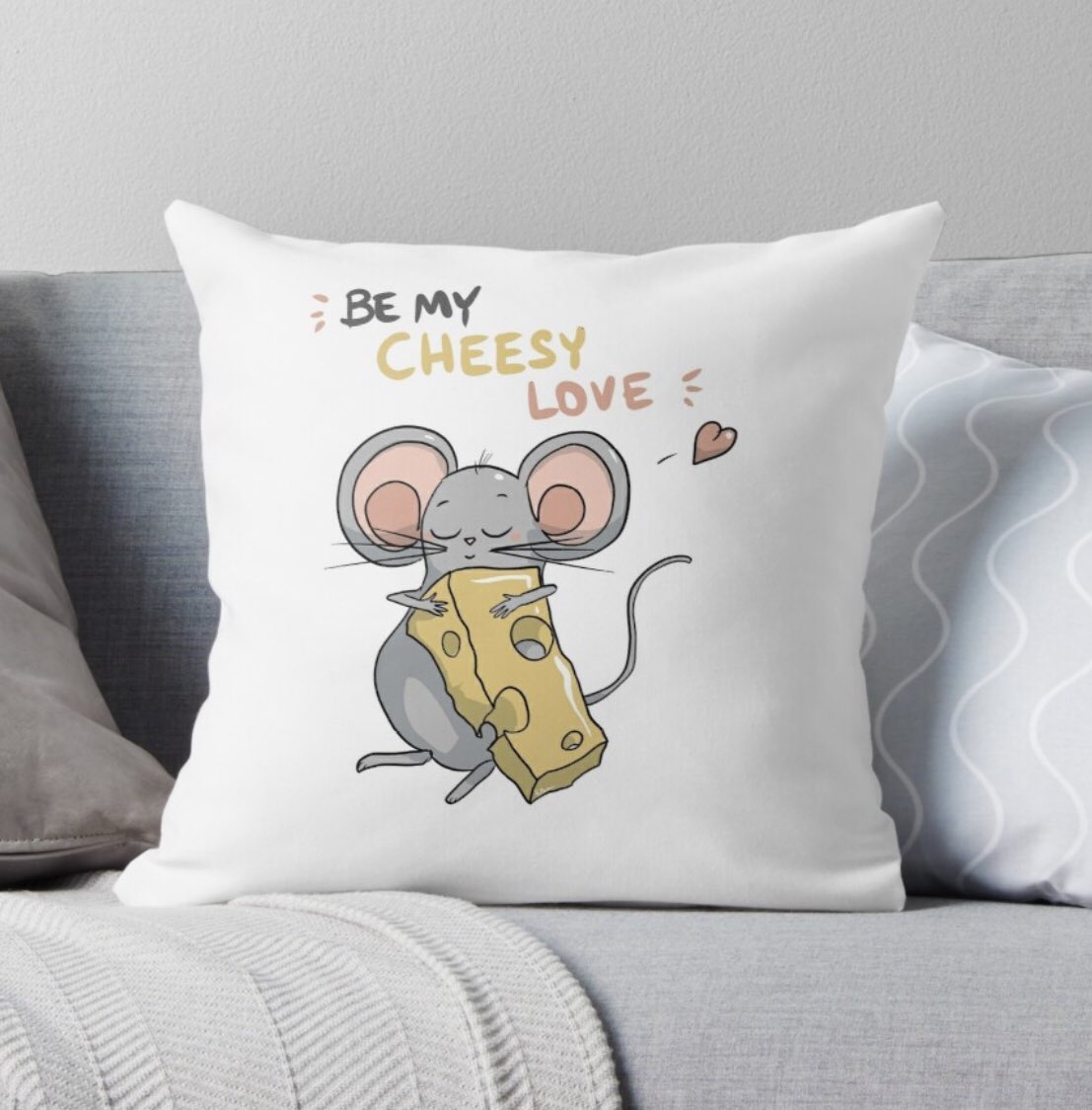 hoshimem's tweet image. Be my cheesy love. 

redbubble.com/i/throw-pillow…

#cheesy #chese #love #mouse #gadget #pillow #artprint