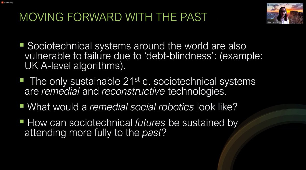 Drawing (briefly) on the history of reconstruction, Shannon asks us to think about what remedial or reconstructive social robotics would look like.  #robophilosophy2020