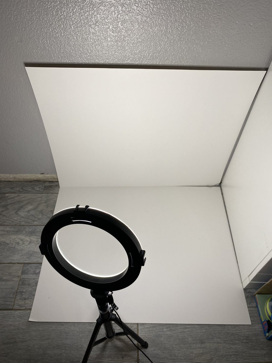 Step 1: The perfect picture -Clean & clear backgroundI use 2 white poster boards, you don’t need anything fancy.