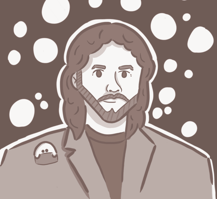 CurtCarpenter's tweet photo. #UNTCVAD #CVAD2024 Digital Self Portrait for UNT First Flight 2020. Inspired by a High School yearbook picture. https://t.co/TssKqwrJ1e