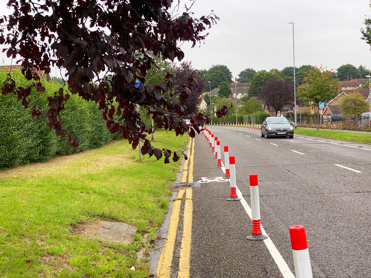 Oh, and sweep the street and prume the trees before starting! Bottom line is, there’s enough room for fully compliant segregated cycleways on this road, which would be truly game-changing. The “bold and ambitious” approach would be simply to do that. We’d be delighted to see it.