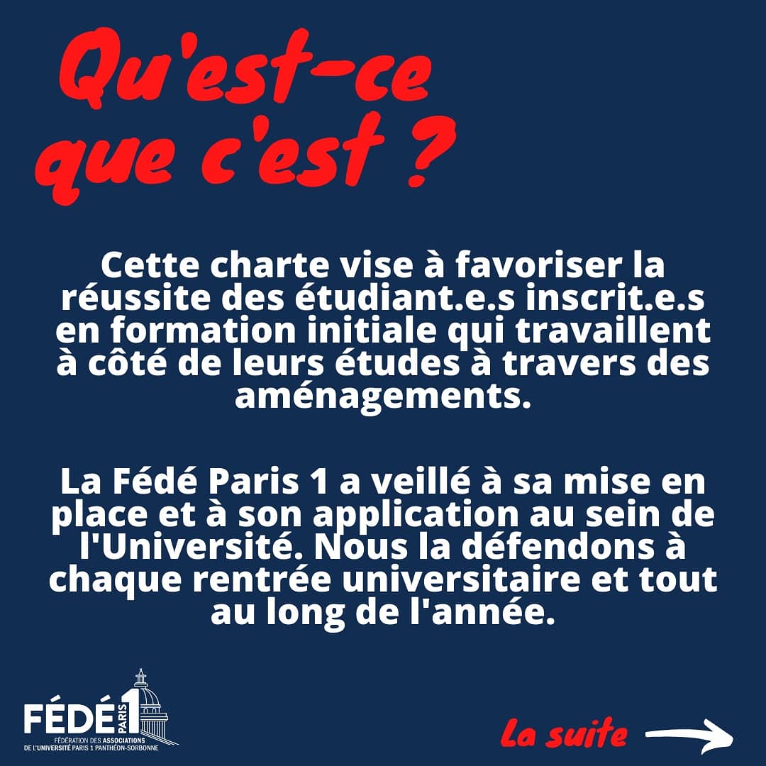 fedeparis1's tweet photo. 🔹CHARTE DE L'ÉTUDIANT.E SALARIÉ.E🔹

Tu es étudiant.e salarié.e ou dans l'auto-entrepreneuriat et étudiant.e à l'Université Paris 1 Panthéon-Sorbonne ? Ça peut t'intéresser ! ⬇️

@SorbonneParis1 https://t.co/1MR1VF2LCN