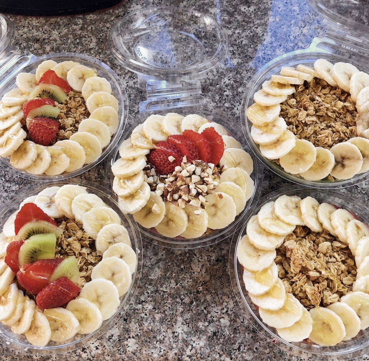 thebowlandberry's tweet photo. Because it’s too hard to just pick one 😍

#BowlandBerry #OriginalBerryBowl #MangoManic #PBcrunch #StrawberryShoreBreak #Classic #SmoothieBowl #Smoothies https://t.co/Tgl9mibIGj