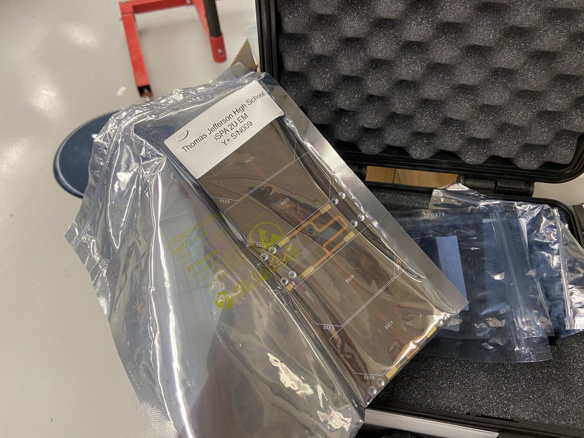 Here's a picture of a satellite solar panel prior to assembly onto our CubeSat! Before this panel isn't on this world anymore, I thought I'd post it for #WorldPhotographyDay.