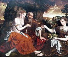 Lot and his daughters after Sodom and Gomorrah. In the opinion of some, he sinned and raped his daughters. Others the daughters sinned in Genesis 19  #VOTD  https://biblehub.com/genesis/19-35.htmNazir Talmud Thread