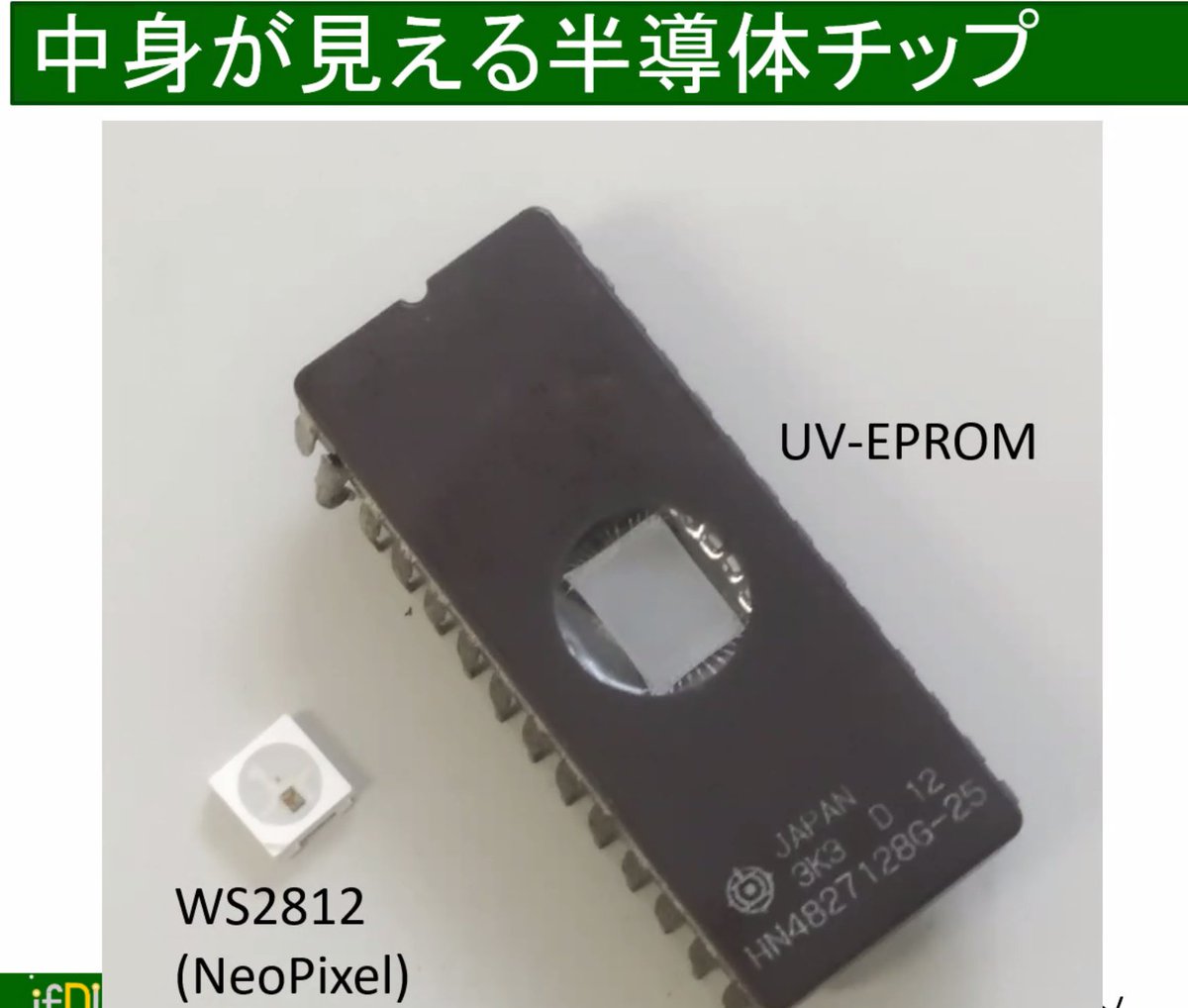 分解のススメ #ハードウェアハッカー では、UV-EPROMでないICを殻割し